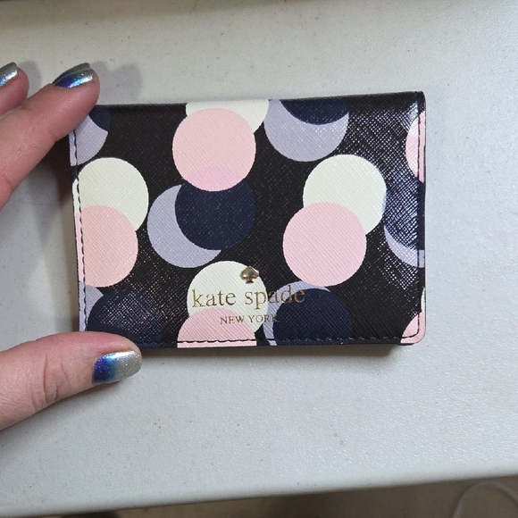 Kate Spade Black and Pink Polka Dot Tote - Picture 2 of 9